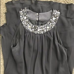S.L Fashions Multi Tier Beaded Party Dress